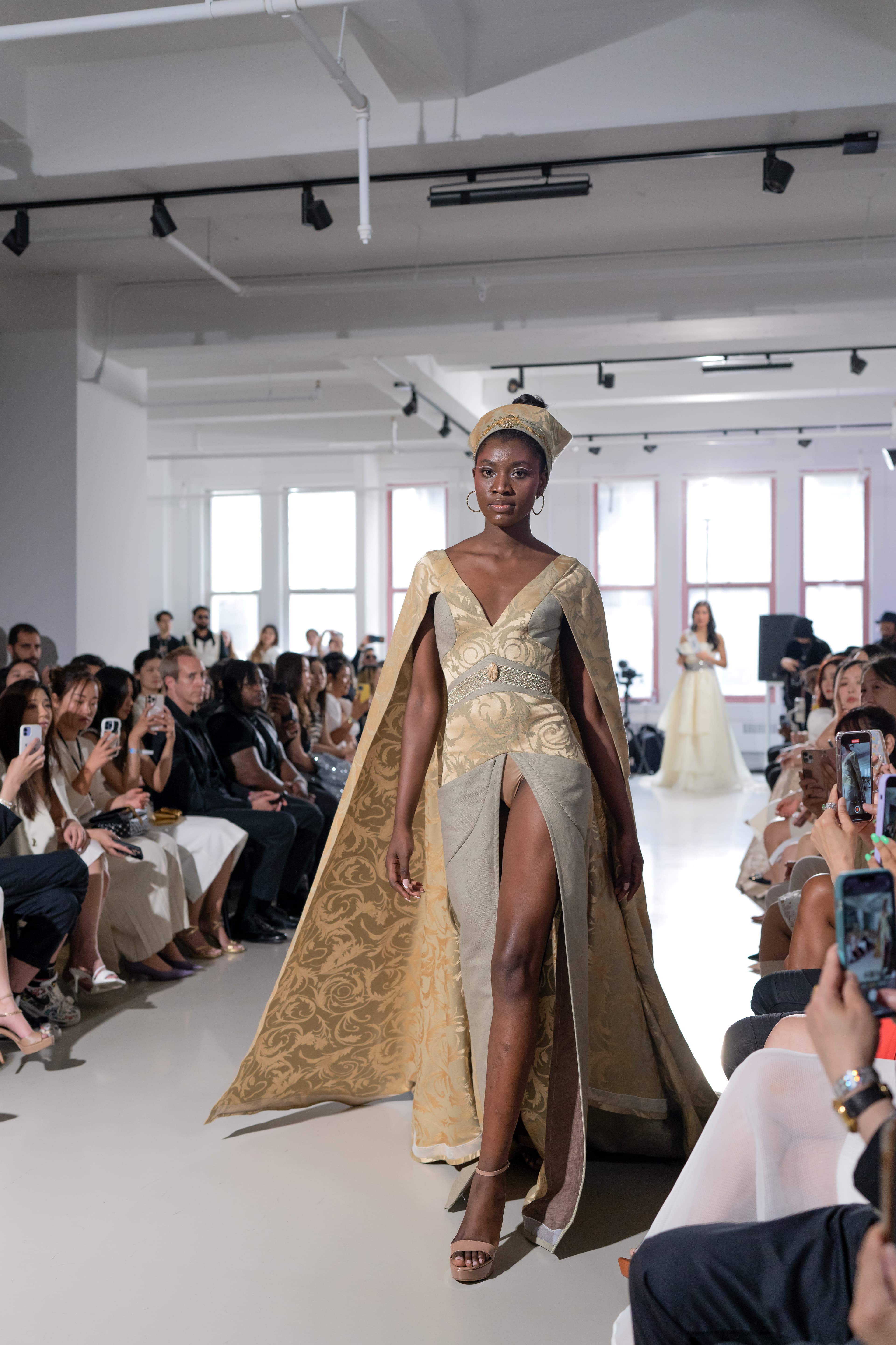 NABUHA gold ceremonial gown