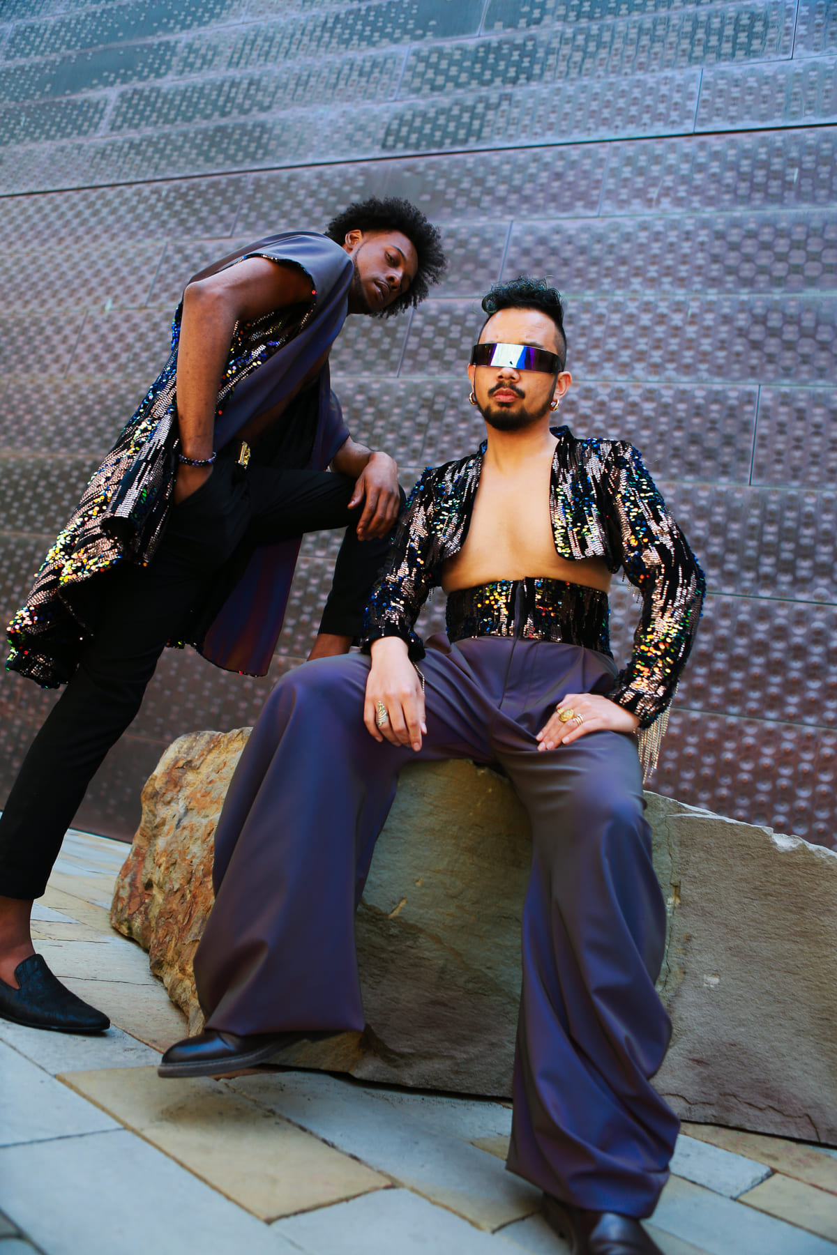 Menswear pair, Layering and drape